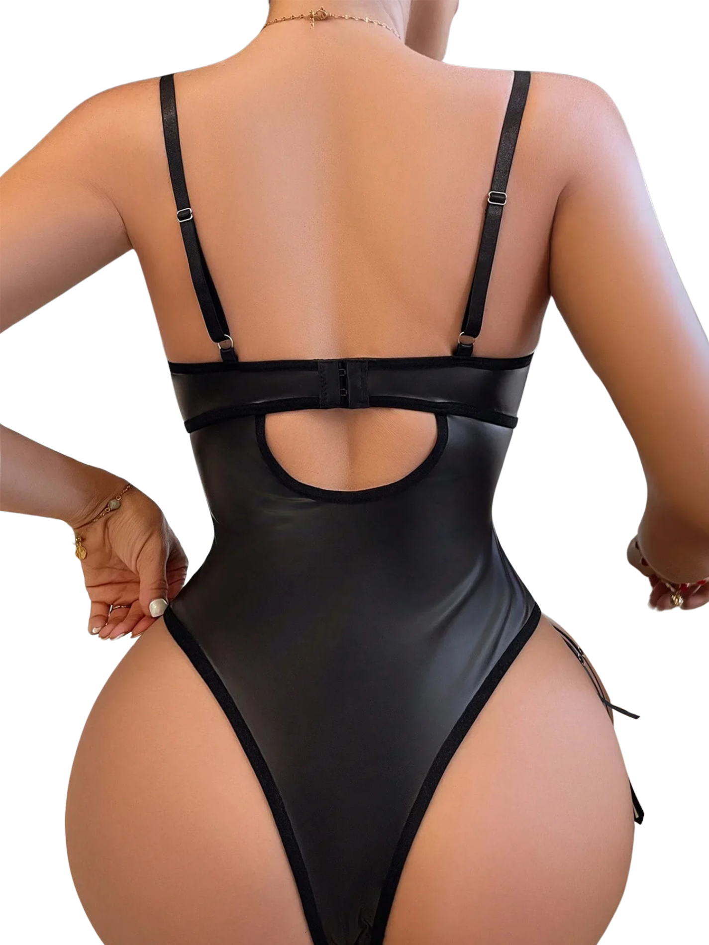 Sexy Backless Lingerie Set – Lace Bra, Panty & Bodysuit with Sleepdress