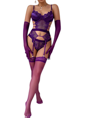 Adult Fantasy Lingerie Set – Erotic Lace Outfit with Thongs and Stockings