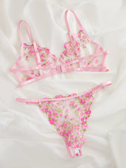 Women's Sexy Lingerie Set – 2PCS Transparent Lace Exotic Style