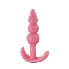 Soft Anal Beads and Butt Plug – Silicone Dildo for Unisex Use