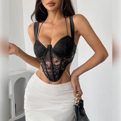 Lace Corset with Steel Boning – Waist Slimming & Outerwear-Ready
